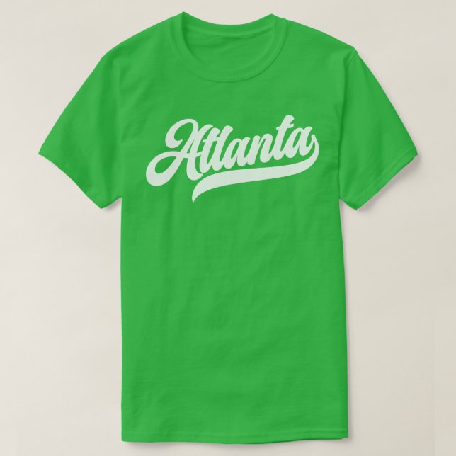 Atlanta Retro Atlanta Hawks T Shirt (Design framsida)