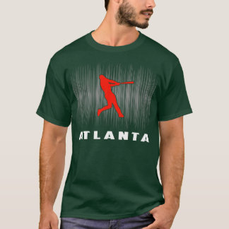 Atlanta Retro Baseball Player I Kärlek Atlanta Man T Shirt