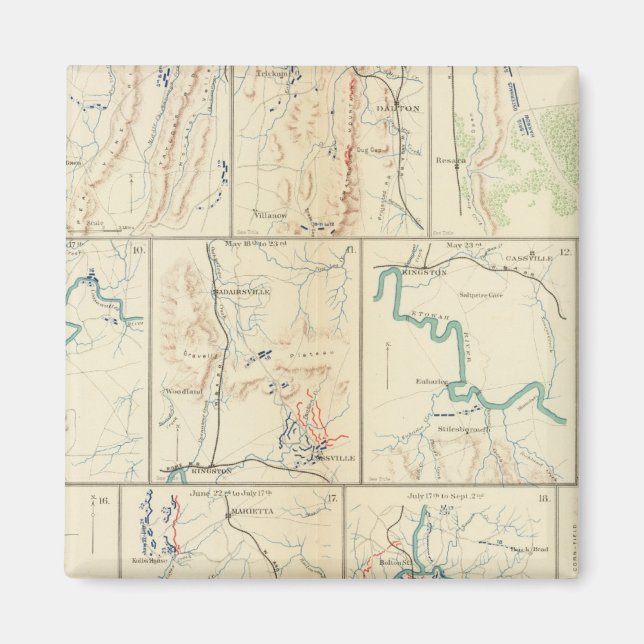 Atlanta-Savannah march Magnet (Framsidan)