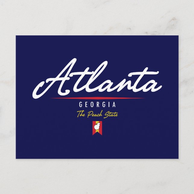 Atlanta Script Vykort (Framsida)