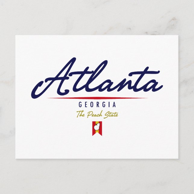Atlanta Script Vykort (Framsida)