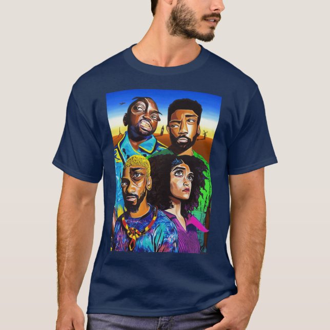 Atlanta Series New Season retro T Shirt (Framsida)