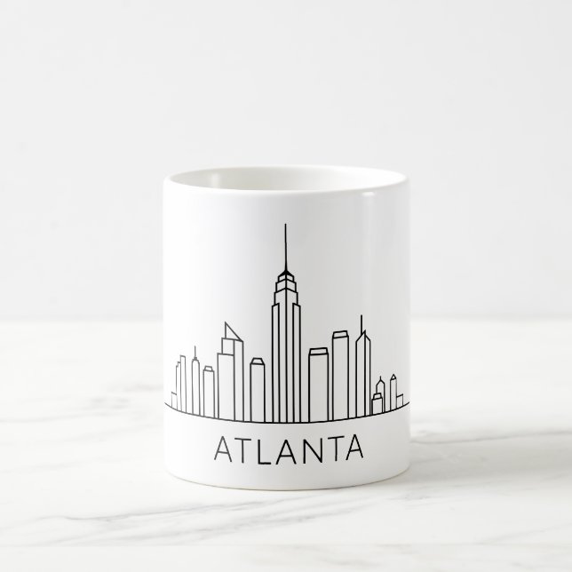 Atlanta Skyline - Cityscape Design Kaffemugg (Center)