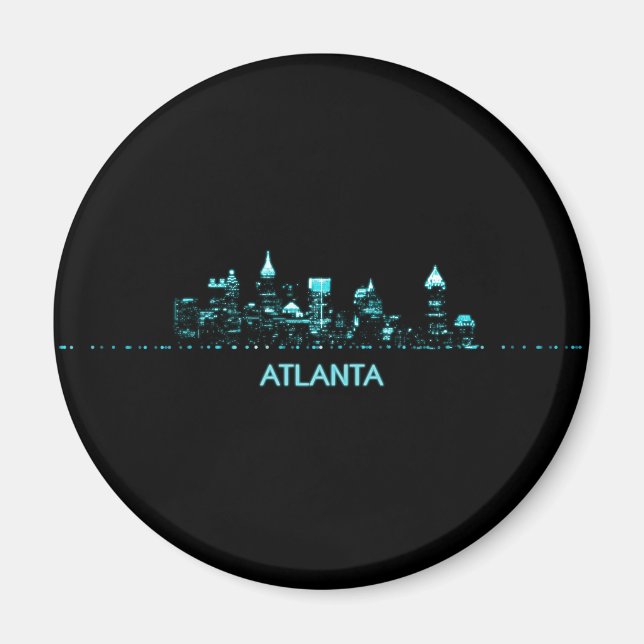 Atlanta Skyline Magnet (Framsidan)