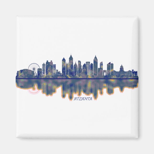Atlanta Skyline Magnet (Framsidan)