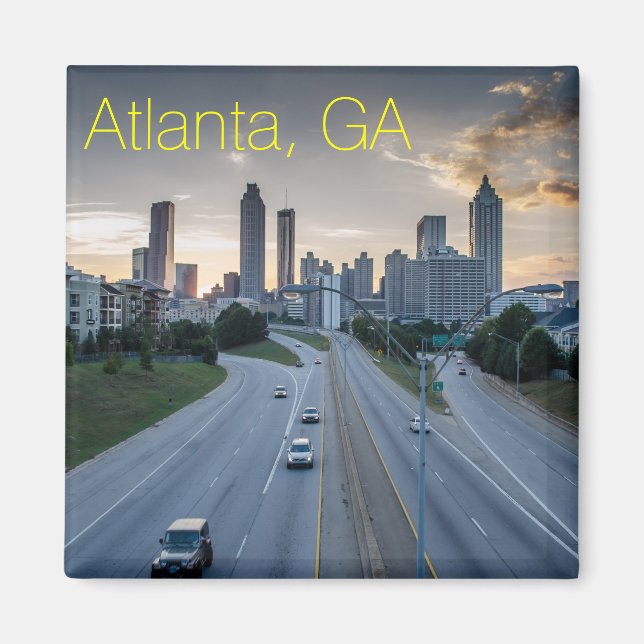 Atlanta Skyline Magnet (Framsidan)