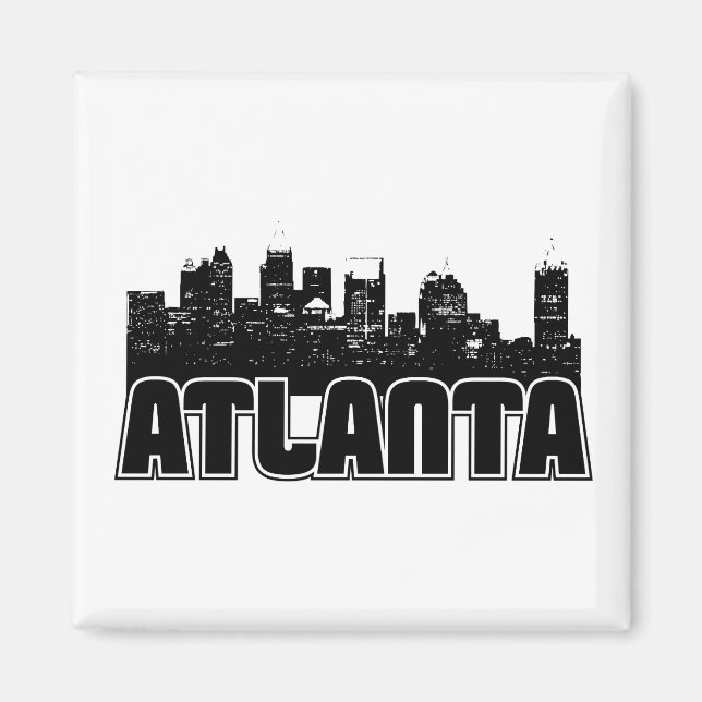 Atlanta Skyline Magnet (Framsidan)