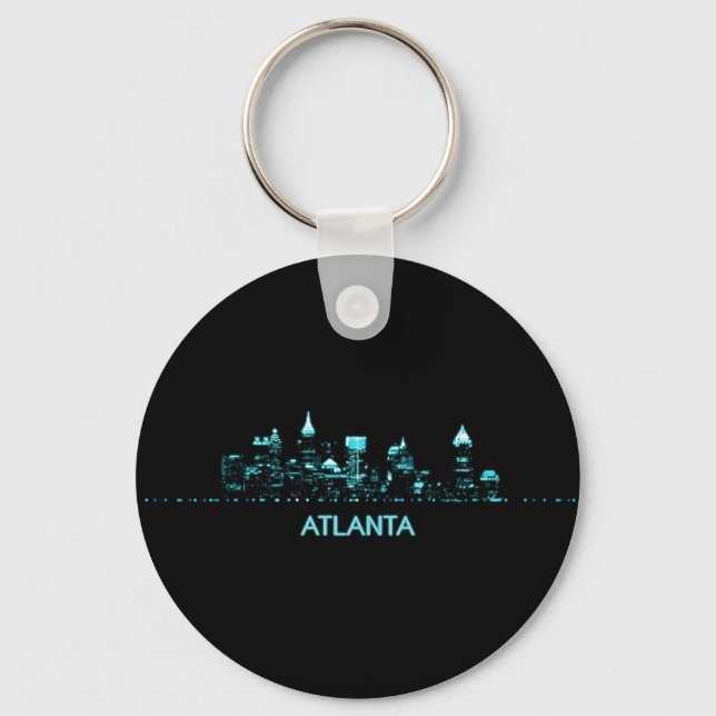 Atlanta Skyline Nyckelring (Framsida)