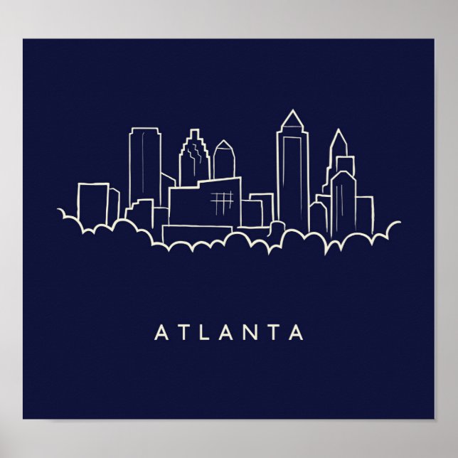 Atlanta Skyline Poster (Framsidan)