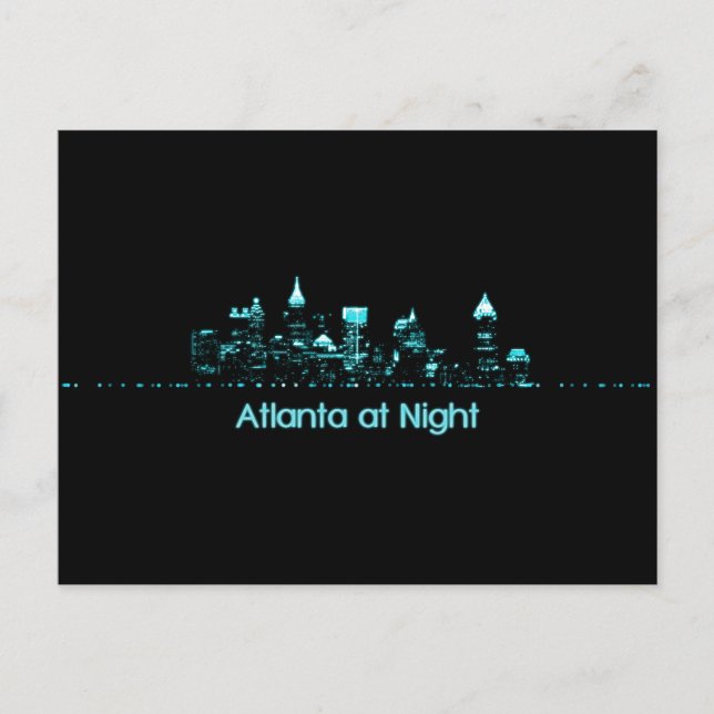 Atlanta Skyline Vykort (Framsida)