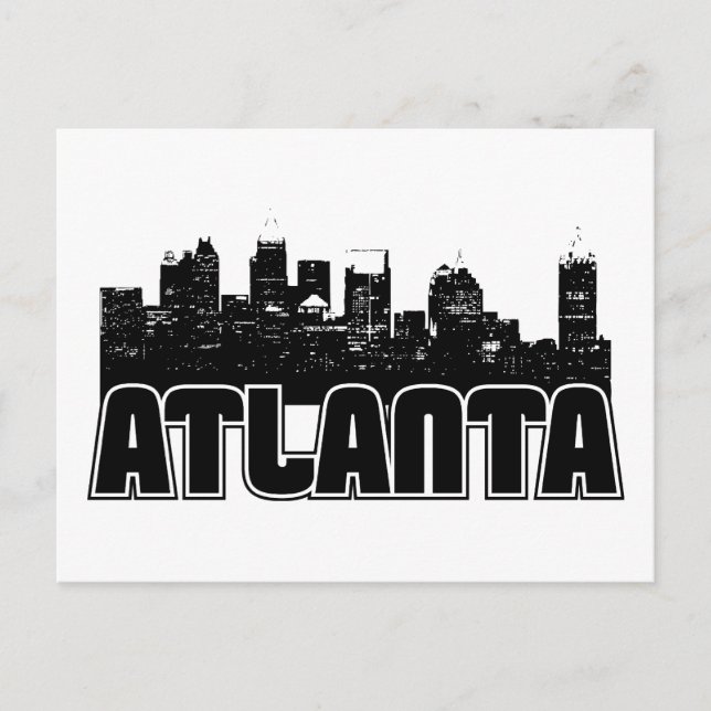 Atlanta Skyline Vykort (Framsida)