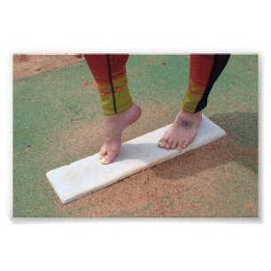 "Atlanta Snö" Feet Photo Print Fototryck