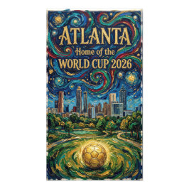 Atlanta Soccer Art 2026 Stadions stadsdesign Fototryck
