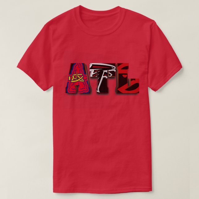 Atlanta Sports Teams ATL T Shirt (Design framsida)