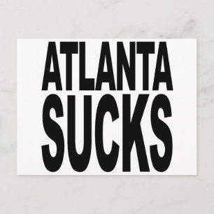 Atlanta Sucks Vykort