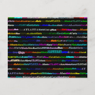 Atlanta-textdesign I-vykort Vykort