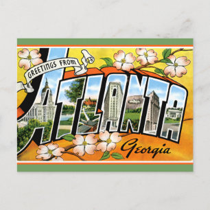 Atlanta Tourist Hälsning Vykort