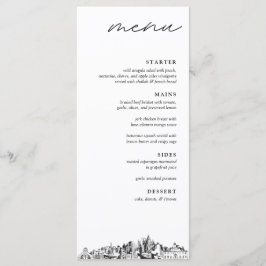 Atlanta Wedding Reception Dinner Menu Meny