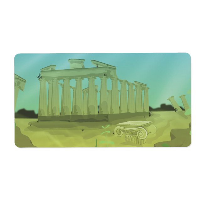 Atlantas tecknad liggande fraktsedel (Framsidan)