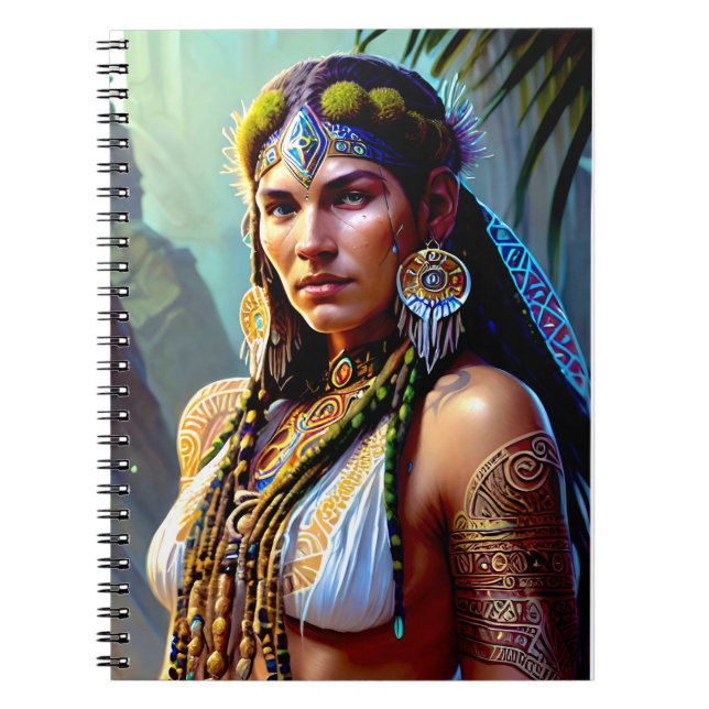 Atlantean Shaman Notebook Anteckningsbok (Framsidan)