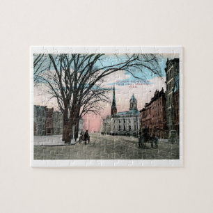 Atlanten Square, Stamford, CT Vintage Stil Pussel