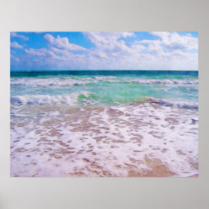 Atlanten vid Florida-stranden Poster