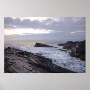 Atlanten vid Sunrise i Maine Poster