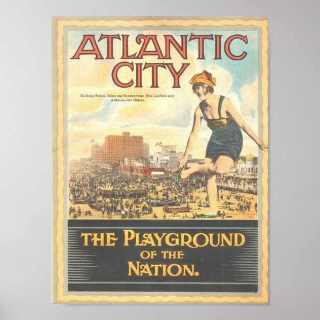 Atlantens stad - län poster (Framsidan)