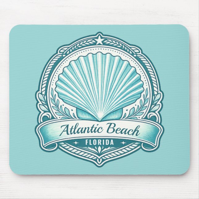 Atlantic Beach FL Kustsnäckssymbol Musmatta (Framsidan)
