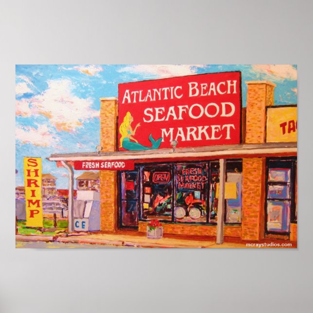 "Atlantic Beach Seafood Market" Poster (Framsidan)