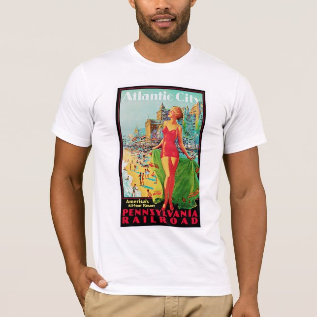 Atlantic City ~America's All-Year Resort Tee Shirt (Framsida)