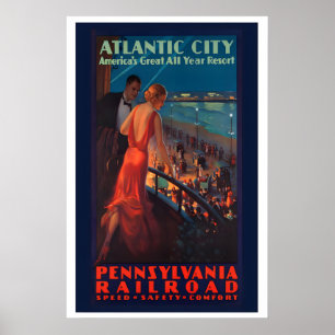 Atlantic City Amerikas Stora Heldagsresmål Poster