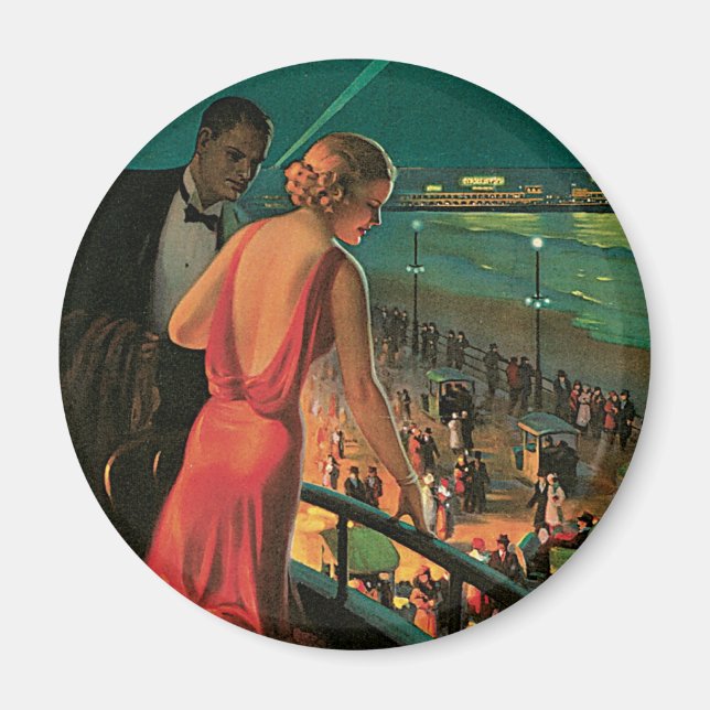 Atlantic City ~ Året-runt-resort Magnet (Framsidan)