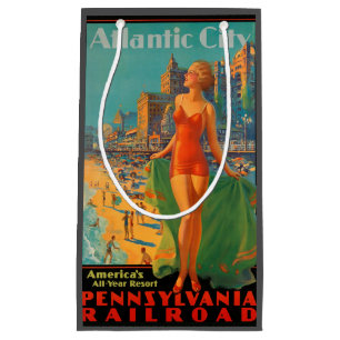 Atlantic City Beach Beauty Vintage Artwork