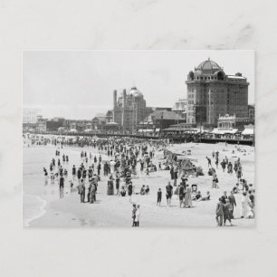 Atlantic City Beach & Boardwalk, 1910 Vykort