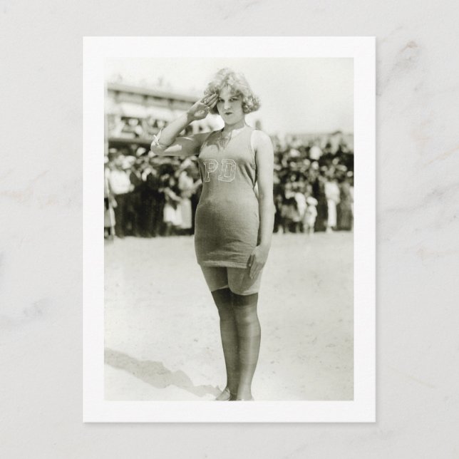 Atlantic City Beauty, tidigt 1900-talet Vykort (Framsida)