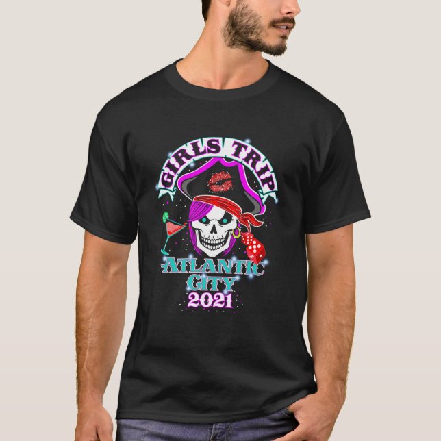 Atlantic City Flickor Resa 2021 Möhippa T Shirt (Framsida)