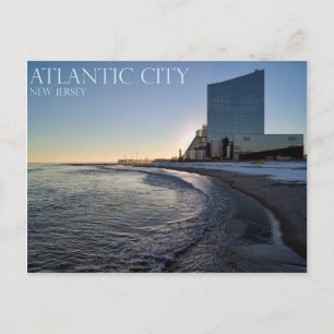 Atlantic City i Dusk Vykort