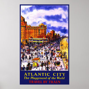 Atlantic City lekplatsen av världen Poster