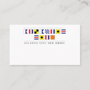 Atlantic City Marine Affärskort Visitkort