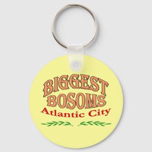 Atlantic City New jersey Biggest Bosoms Nyckelring