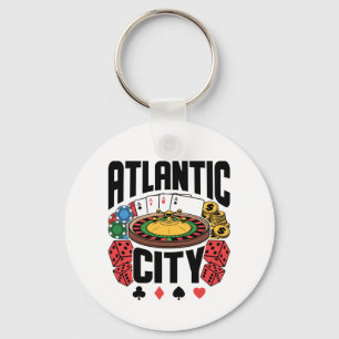 Atlantic City New jersey Casino Gambling Nyckelring