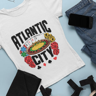 Atlantic City New jersey Casino Gambling T Shirt