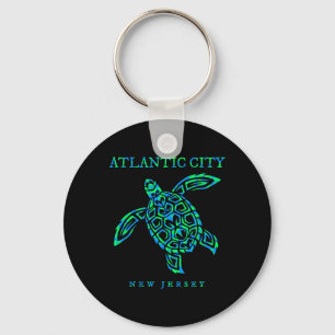 Atlantic City New Jersey Havssköldpadda Pojkar Fli Nyckelring