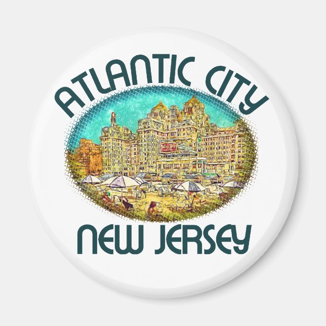 Atlantic City, New jersey Magnet (Framsidan)
