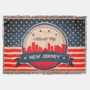 Atlantic City New jersey Retro Skyline Mysfilt