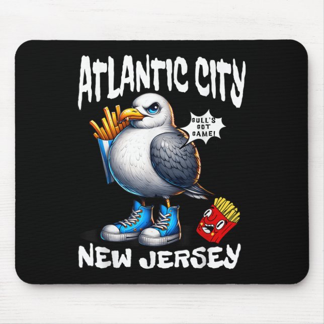 Atlantic City New Jersey Seagull French Fries Funn Musmatta (Framsidan)