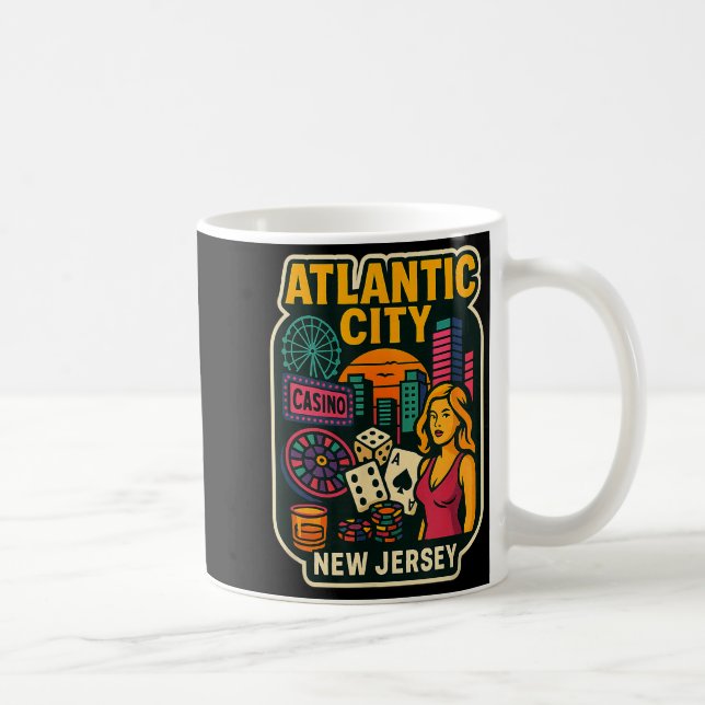 Atlantic City New Jersey Semester Kasino Spel Ga Kaffemugg (Höger)