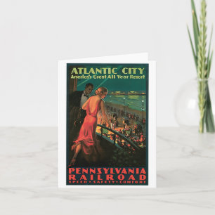 Atlantic City New jersey Vintage resor Kort