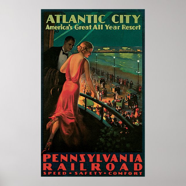 Atlantic City Pennsylvania Railroad Poster (Framsidan)